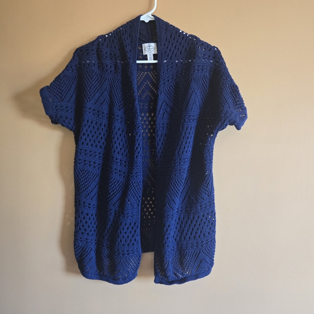 St. John's Bay Crochet Cardigan PTP=18"